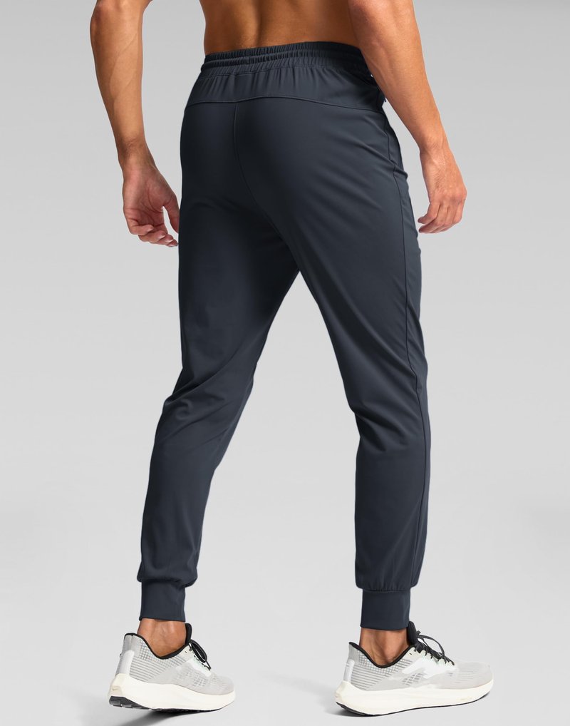 Pudolla Men's Lightweight Sweatpants with Pockets Mens Gym Pants Track Pants Men's Joggers(Dark Grey XL)