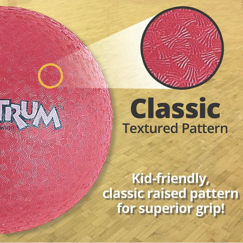 S&S Worldwide Spectrum™ Playground Balls Set, 10", Durable 2-Ply Rubber, Multi-Color (Set of 6)