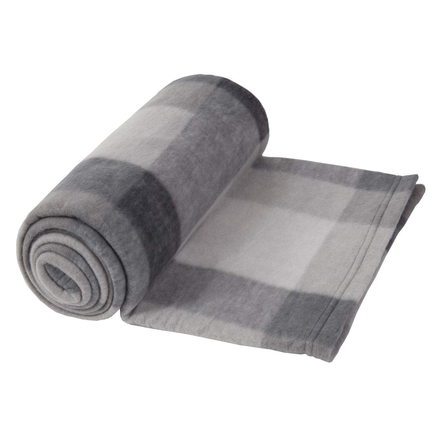 Dreamscene Sofa Throw Blanket, Soft Cosy Warm Grey Tartan Check Outdoor Throw for Garden Furniture Double Fleece Blanket for Bedroom Living Room Picnic, 150 x 200cm