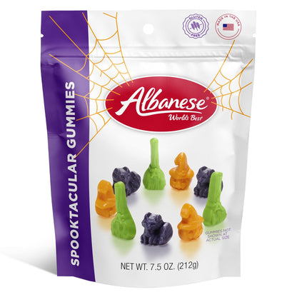 Albanese Spooktacular Gummies, 7.5 Ounce Bag, Halloween Candy, Share with Friends & Family