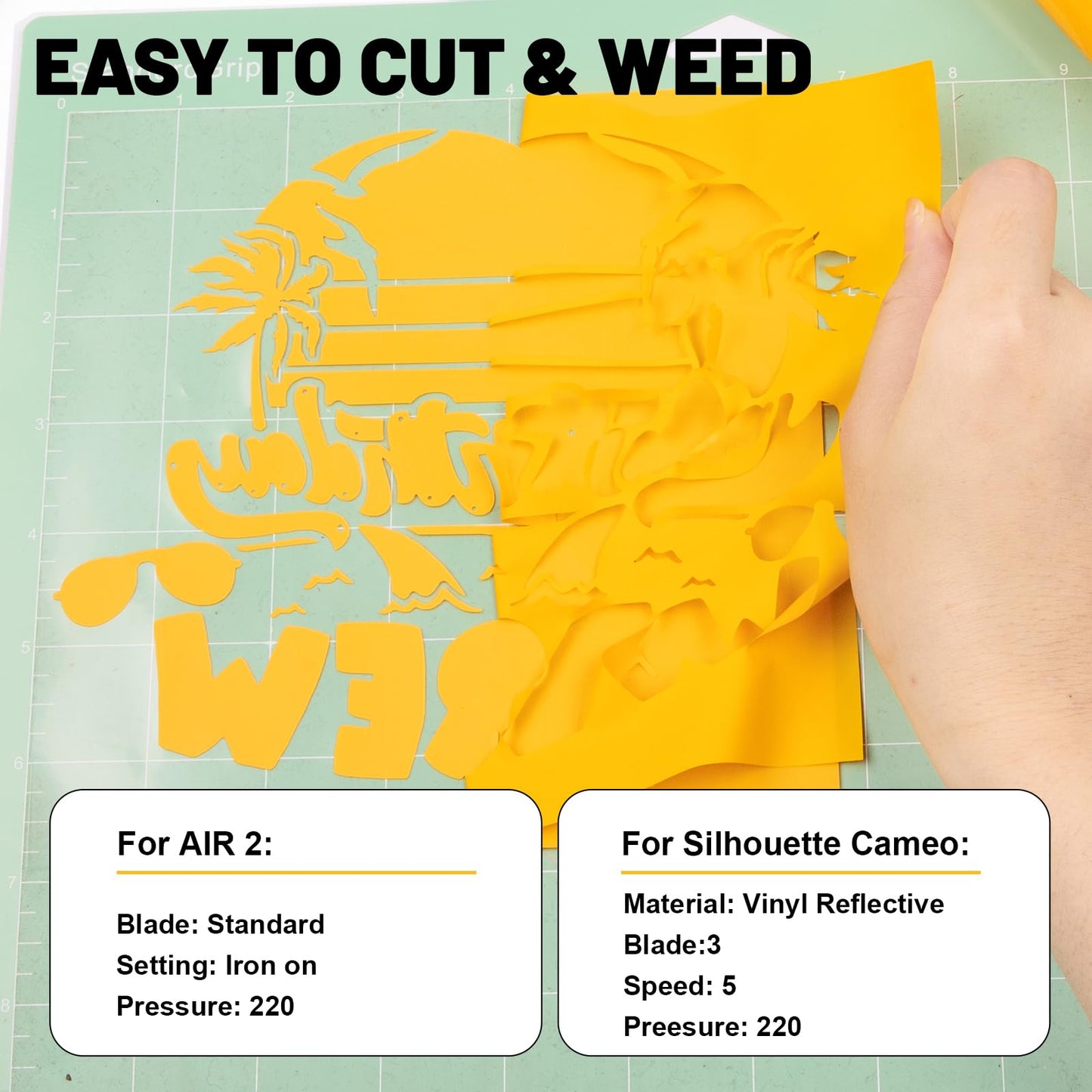 GIRAFVINYL Halloween Golden Yellow Heat Transfer Vinyl - 12” X 5ft Yellow Iron On Vinyl Yellow HTV Vinyl for T- Shirt, Easy to Use