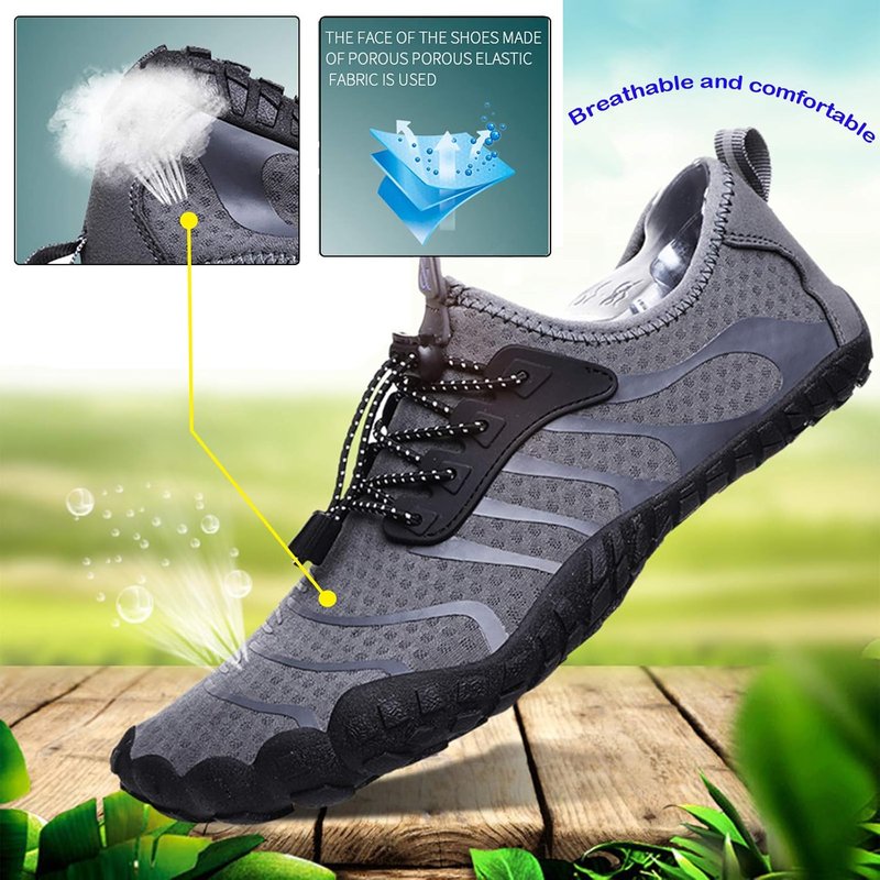 Water Shoes for Men & Women - Quick Dry Barefoot Aqua Footwear for Swimming, Beach, & Hiking | Lightweight & Flexible