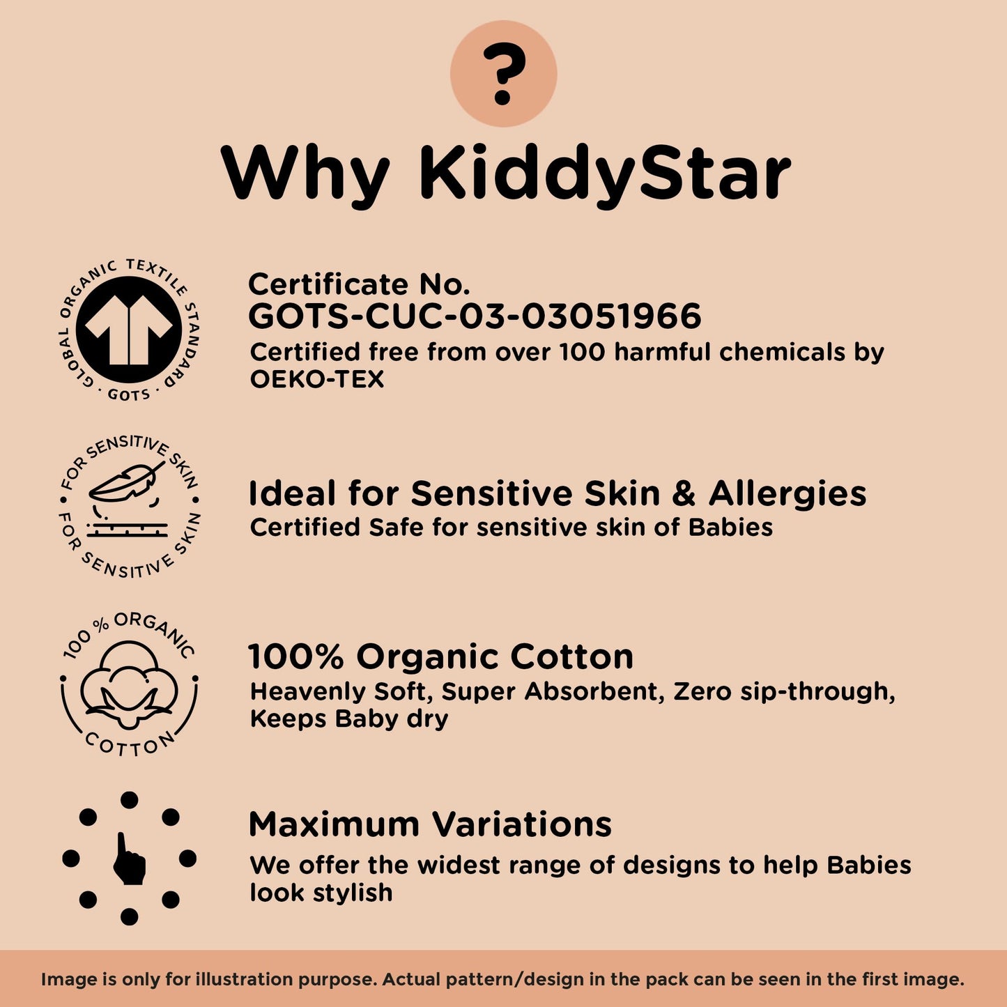 KiddyStar Baby Bandana Bibs, 5 Pack Organic Cotton Drooling & Teething Bib for Babies, Infants & Kids, Gift for Newborn (Classic Bandana Bibs)