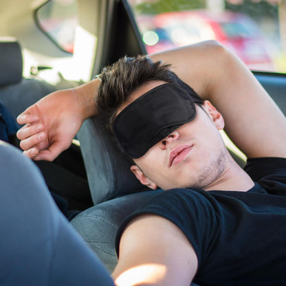 Hicarer 15 Pack Eye Mask Sleeping Blindfold Soft Eye Shade Cover with Nose Pad and Adjustable strap for Travel Sleep, Black