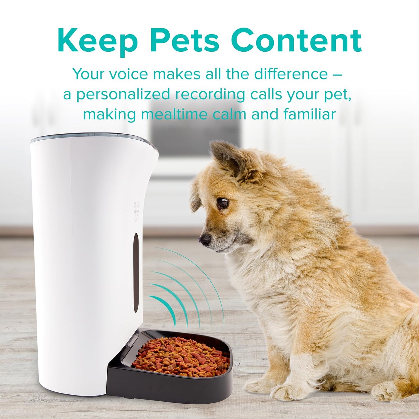 Arf Pets Automatic Pet Feeder Food Dispenser for Dogs, Cats & Small Animals – Features Distribution Alarms, Portion Control & Voice Recording – Timer Programmable Up to 4 Meals a Day