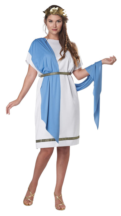 California Costumes, Adult Party Toga Costume Large/X-Large Multi, Red/Blue