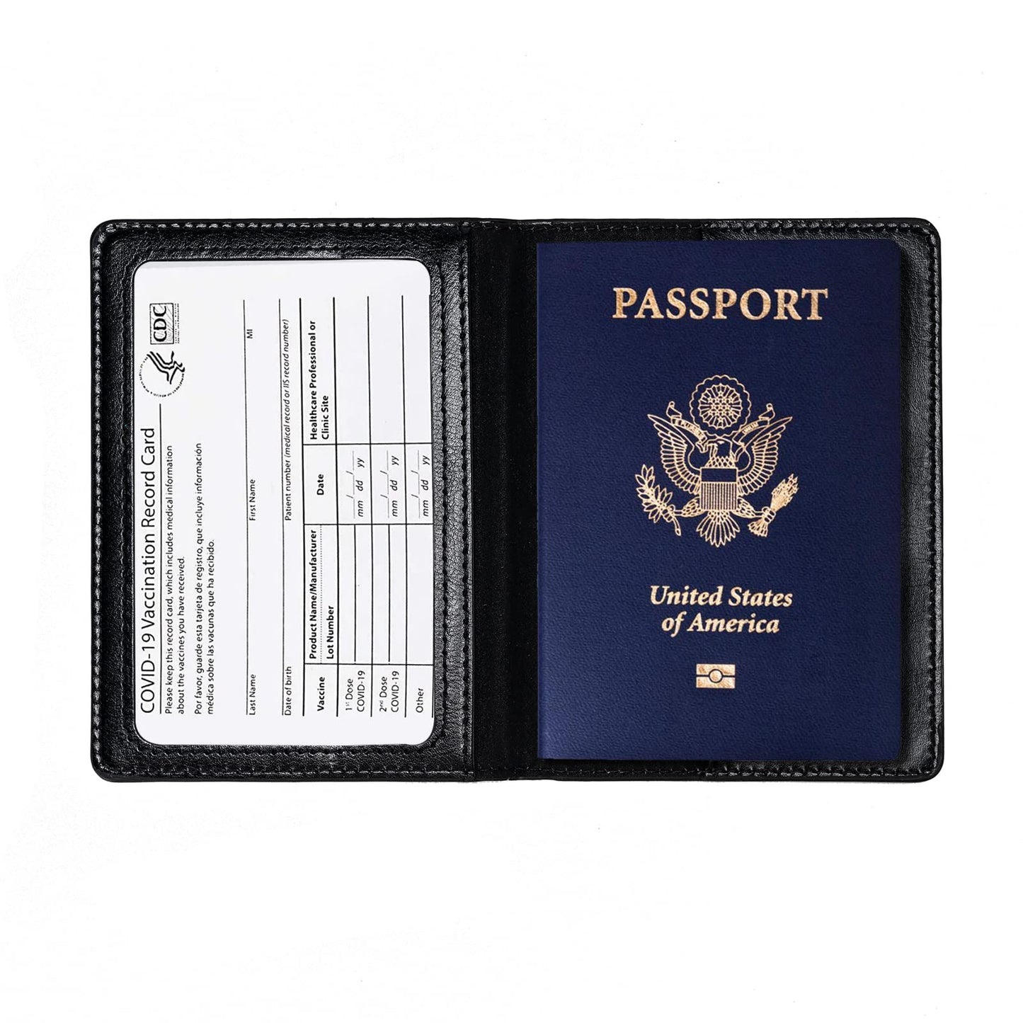 Honmein 2 Pcs Passport holders，Ultra Slim passport wallet，PU Leather Passport Cover for Women and Men