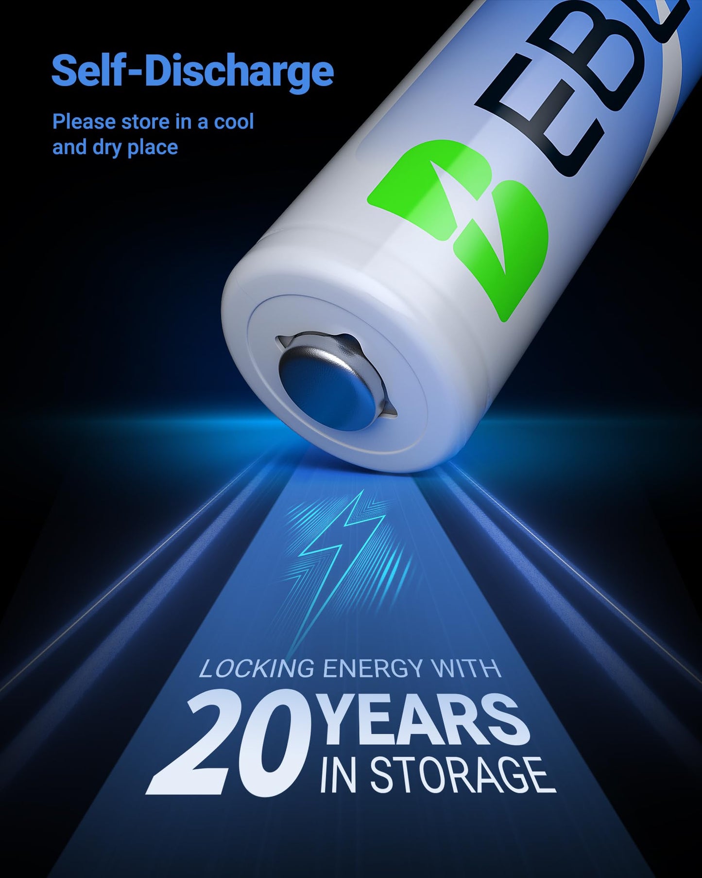 EBL 8 Pack 3000mAh 1.5V Lithium AA Batteries - High Performance Non-Rechargeable Super Ⅰ AA Lithium Batterries Constant Volt for High-Tech Devices (Non-Rechargeable Batteries)