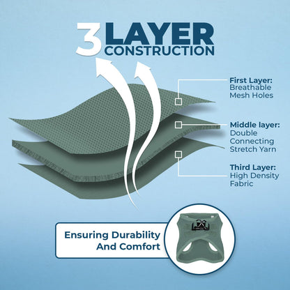 Best Pet Supplies - All Weather Mesh, Reflective, No Pull Harness for Small, Medium Dogs, Cats - Secure with Hook & Loop Fastener, Buckle, Double D-Rings - Moss Green, S (Chest: 14.5-16")