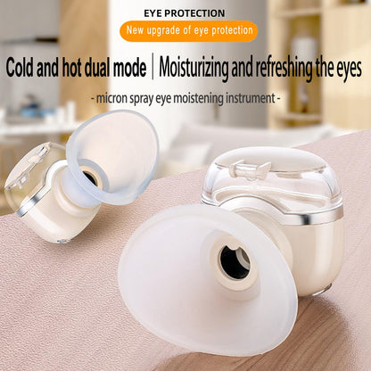 Johncase Heated Eye Sprayer for Dry Eyes Relief Mist Steamer Portable Warm Compress Eyes Mister for Eyelid,Eye Skin SPA Eye Steam Relief Dry Eyes and Stye Mini Eye Drops Tool
