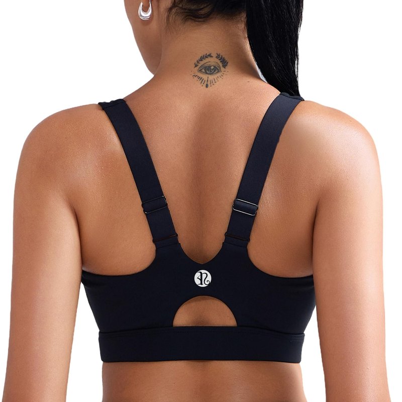 RUNNING GIRL Sports Bras for Women High Support,Adjustable Strap Molded Cup Sports Bra with Swen Pads