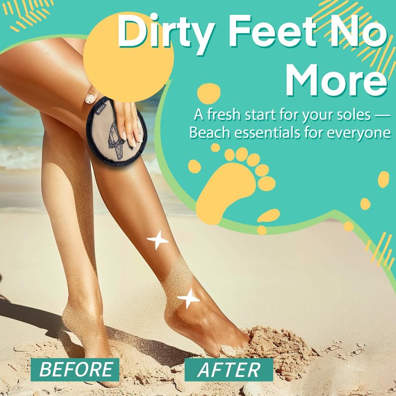 Beach Sand Remover Sand Eraser Wipe Mitt Family Kids Women 2026 Summer Gift Beach Towels Vacation Essentials Mexico Costa Rica Trip Must Haves Hawaii Honeymoon Accessories Alaska Cruise Ship Gear 1Pcs