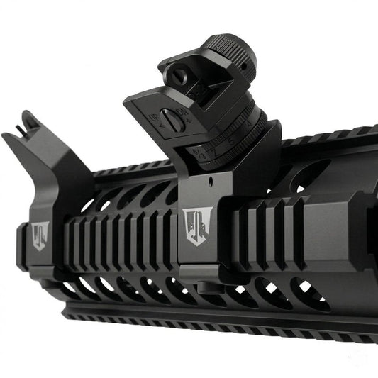 OZARK ARMAMENT 45 Degree Offset Iron Sights - Canted Iron Sights - 45 Degree Sights Works for Right & Left Hand Offset Iron Sights 45 Degree Backup Sights - 45 Degree Offset Sights - Fixed Iron Sights
