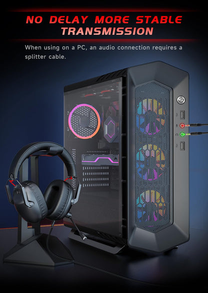 KAPEYDESI CM7007 Gaming Headset for Xbox Series X|S, Xbox, PS5, PS4, PC, Switch, Gaming Headphones with Noise Canceling Microphone, Folding Design, 50MM Dynamic Drivers, 3.5MM Audio Jack, Black Red