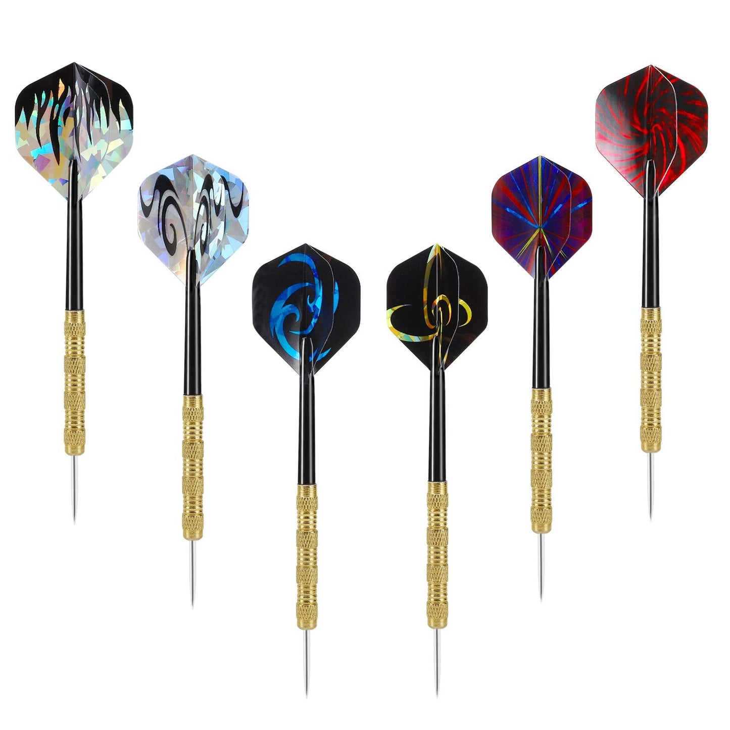 Accmor Metal Tip Darts, Steel Tip Darts, 14 Grams Professional Metal Darts, Darts Metal Tip Set, Metal Darts for Dartboard, 24 pcs ﻿