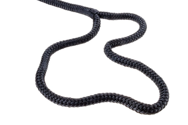 SEACHOICE Double-Braid Nylon Dock Line 1/2" x 15' 40351 Black