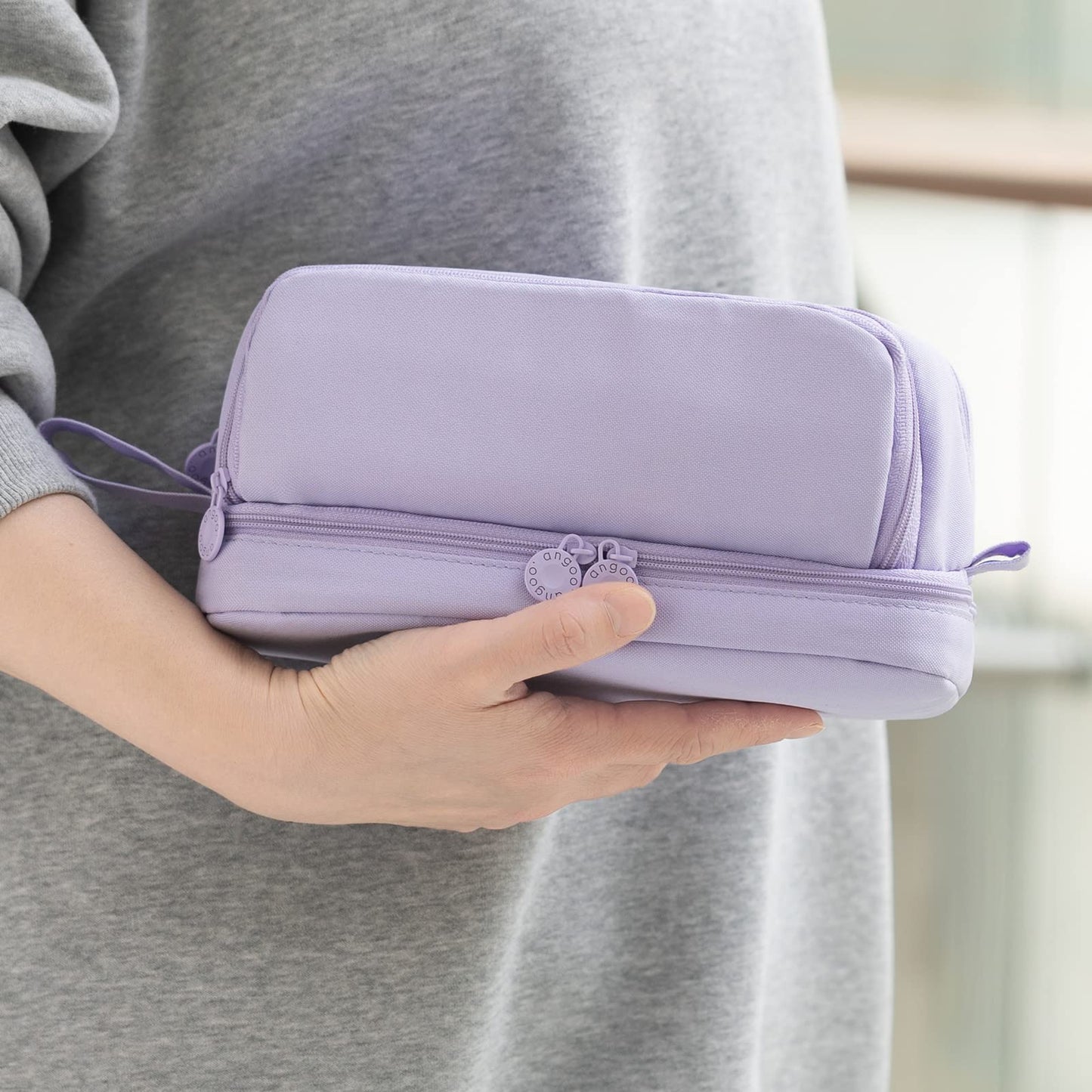 CICIMELON Large Capacity Pen Pencil Case with 4 Compartments, Multi-Slot Pencil Pouch Bag Aesthetic School Supplies Organizer for Teen Girls, Women, Adults (Purple)