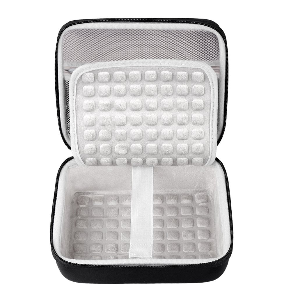 BOVKE Protective Case for Seagate Expansion Desktop, WD Elements/WD My Book Desktop External Hard Drive HDD, USB 3.0 4TB 6TB 8TB 10TB 12TB, Zipper Pocket for USB Cable Power Adapter USB Hub, Black