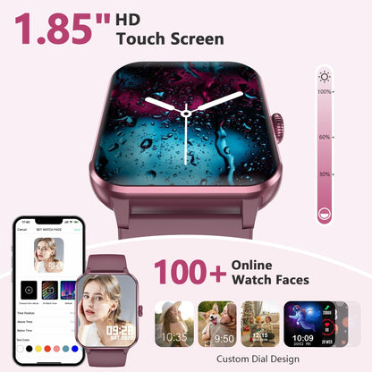 Blackview 2025 Fitness Tracker (Answer/Make Calls), Smart Watch for Men and Women with Heart Rate/SpO2/Sleep Monitor/2 Straps, 100+ Sports Modes, IP68 Waterproof Activity Tracker for Android/iPhone