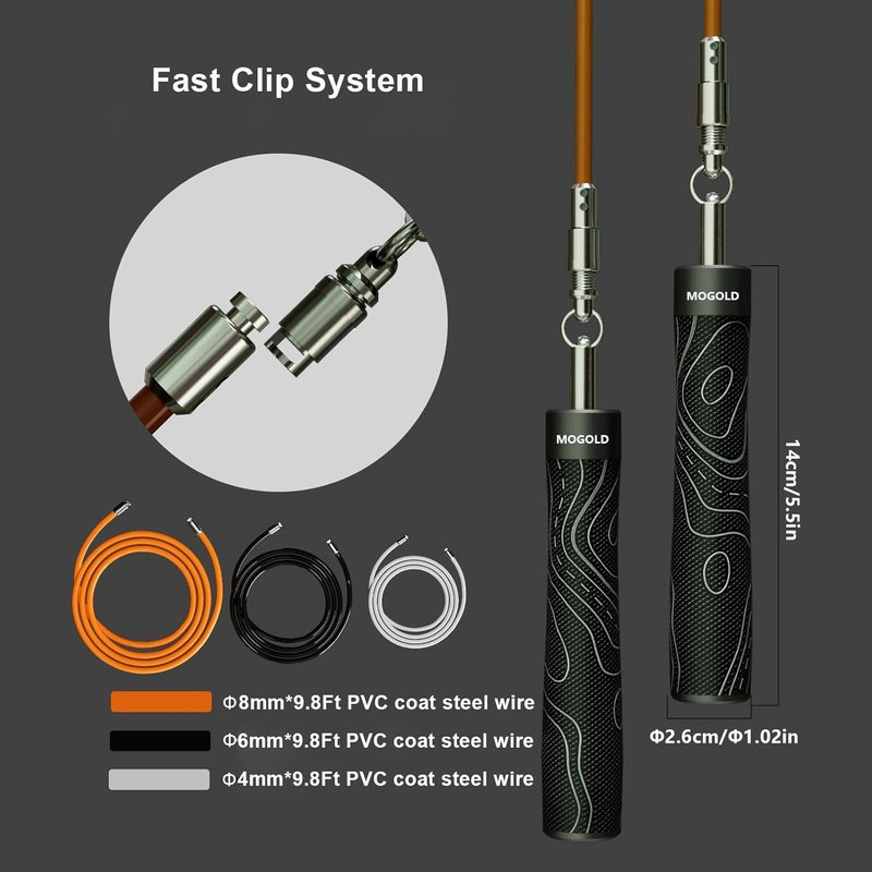 Weighted Jump Rope - Adjustable Length with Interchangeable Weights | Ergonomic Leather Grip for Fitness & Weight Loss