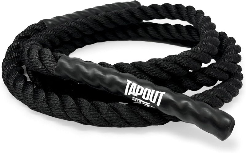 Tapout Battle Rope - 9.5-Foot Durable Workout Rope for Full-Body Home Gym Training | 1 Inch Diameter