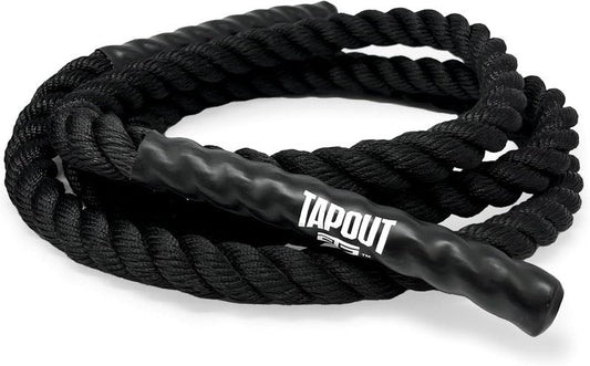 Tapout Battle Rope - 9.5-Foot Durable Workout Rope for Full-Body Home Gym Training | 1 Inch Diameter