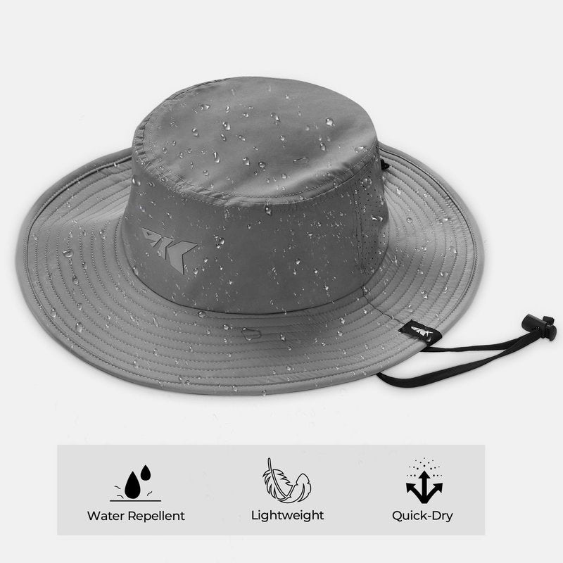 KastKing Sol Armis UPF 50 Boonie Hat - Sun Protection Hat, Fishing Hat, Beach & Hiking Hat, Paddling,Formal Gray
