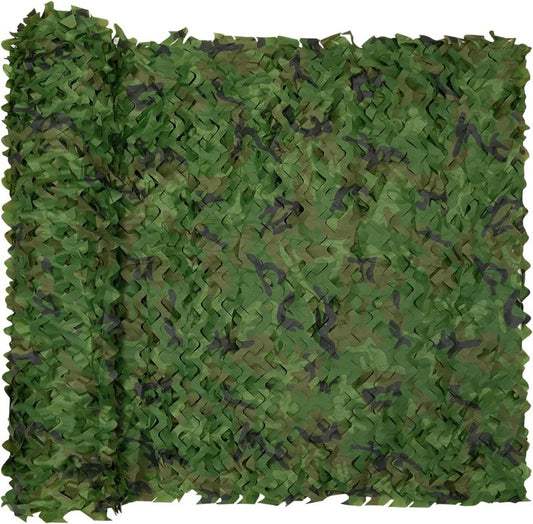 Camo Netting Bulk Roll - Camouflage Ghillie Hunting Blind | Woodland Camo 5x9.8ft for Camping & Decor