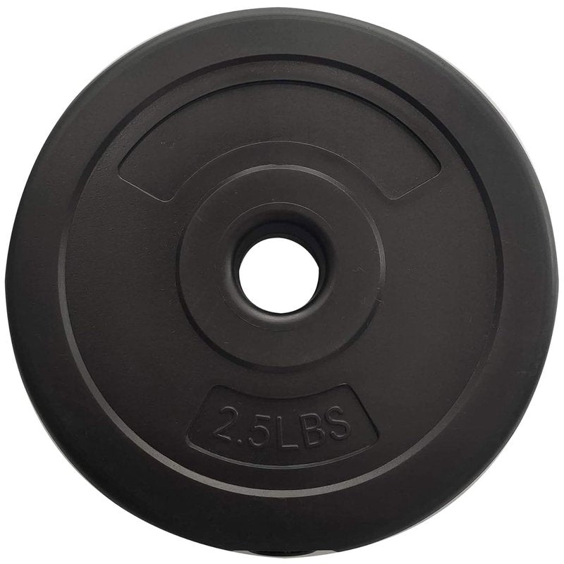 BalanceFrom Fitness 40 Pound 14 Item All Purpose Vinyl Weight Dumbbell Set with 2.5 Pound and 7.5 Pound Weights and Collar Locks, Black