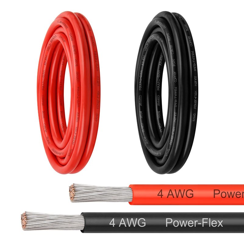 Marine Wire 14 AWG, 10FT Red & 10FT Black Tinned Copper Boat Cable, Ultra-Flexible 14 Gauge Marine Grade Electrical Wire for LED Lights, Fish Finder, and Marine Electronics