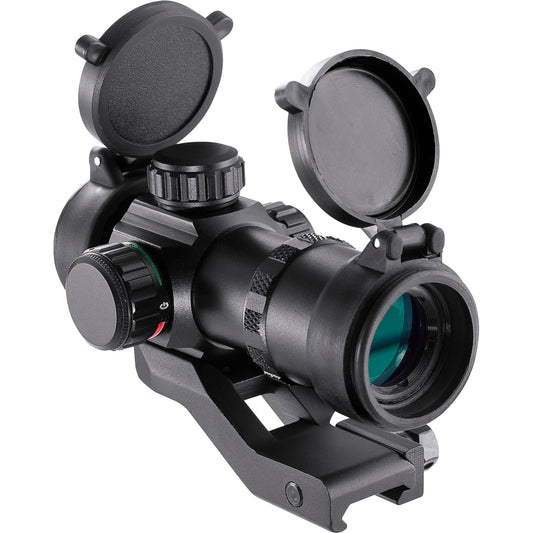 Barska 1x30mm Red Dot Sight – 3.5 MOA, Adjustable Brightness, for Handguns, Rimfire Rifles, Shotguns, Crossbows, with Weaver Mount & Multi-Coated Optics