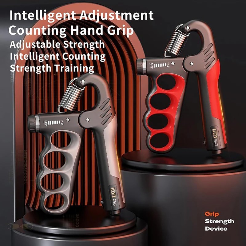 Hand Grip Strength Trainer - Adjustable Resistance 11-220Lbs | Ergonomic Forearm Strengthener for Athletes & Musicians
