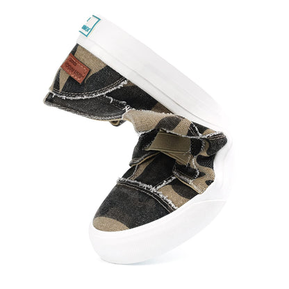 JENN ARDOR Women's Slip On Sneakers No Laces Low Top Canvas Sneakers Fashion Flats Comfortable Casual Walking Shoes