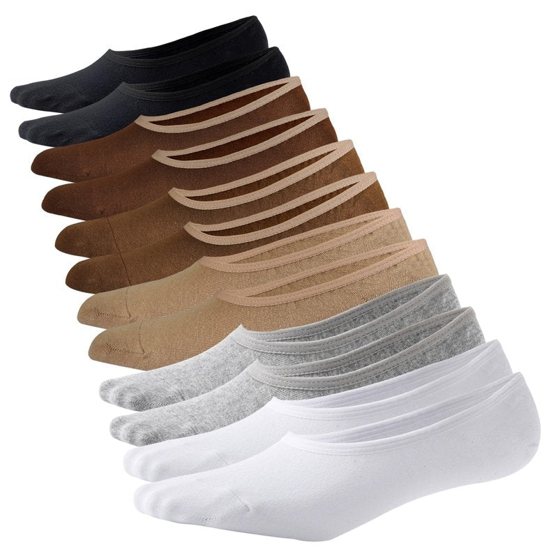 JORMATT 6 Pairs Mens No Show Socks with Non Slip Grips Women Cotton Low Cut Socks for Loafers Sneaker Boat Casual Shoes, Men Shoes size 10-14
