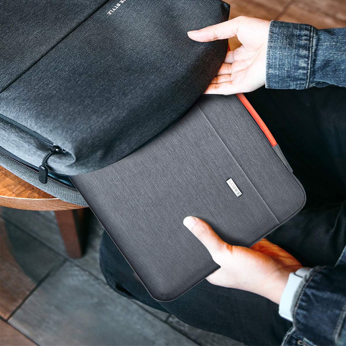 LANDICI 15.6 16 Inch Laptop Sleeve Carrying Case,360°Protective Waterproof Computer Cover Bag Compatible with MacBook Pro 16 M4 M3 M2 M1 Pro/Max 2024-2019,15-16 Inch Dell Hp Lenovo Acer Asus Notebook