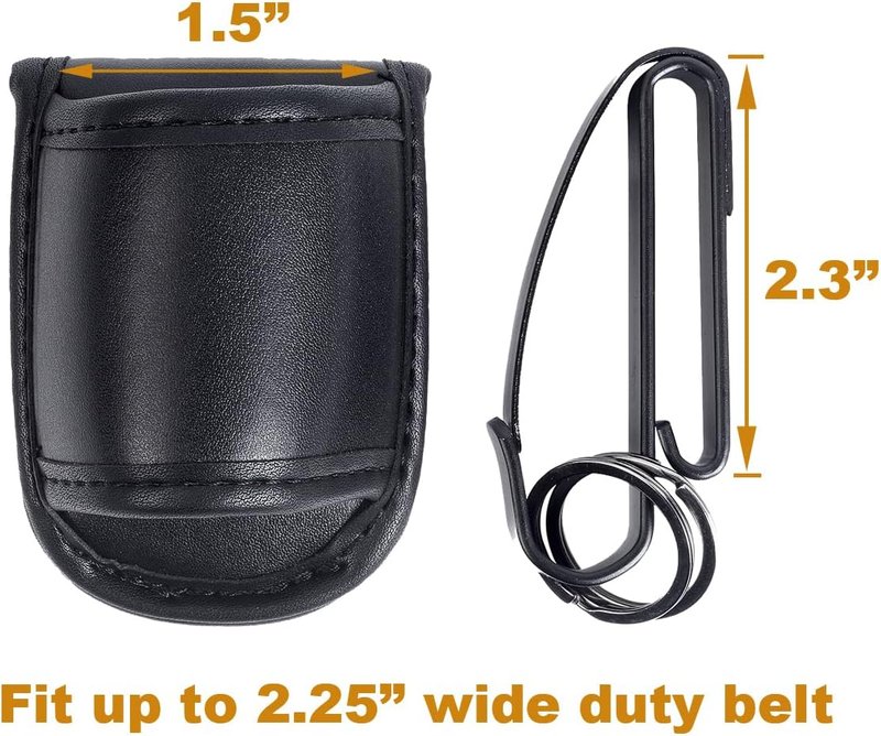 Tactical Key Ring Holder - Open Top Compact Light Holder for Police | Flashlight Holster Duty Belt Clip