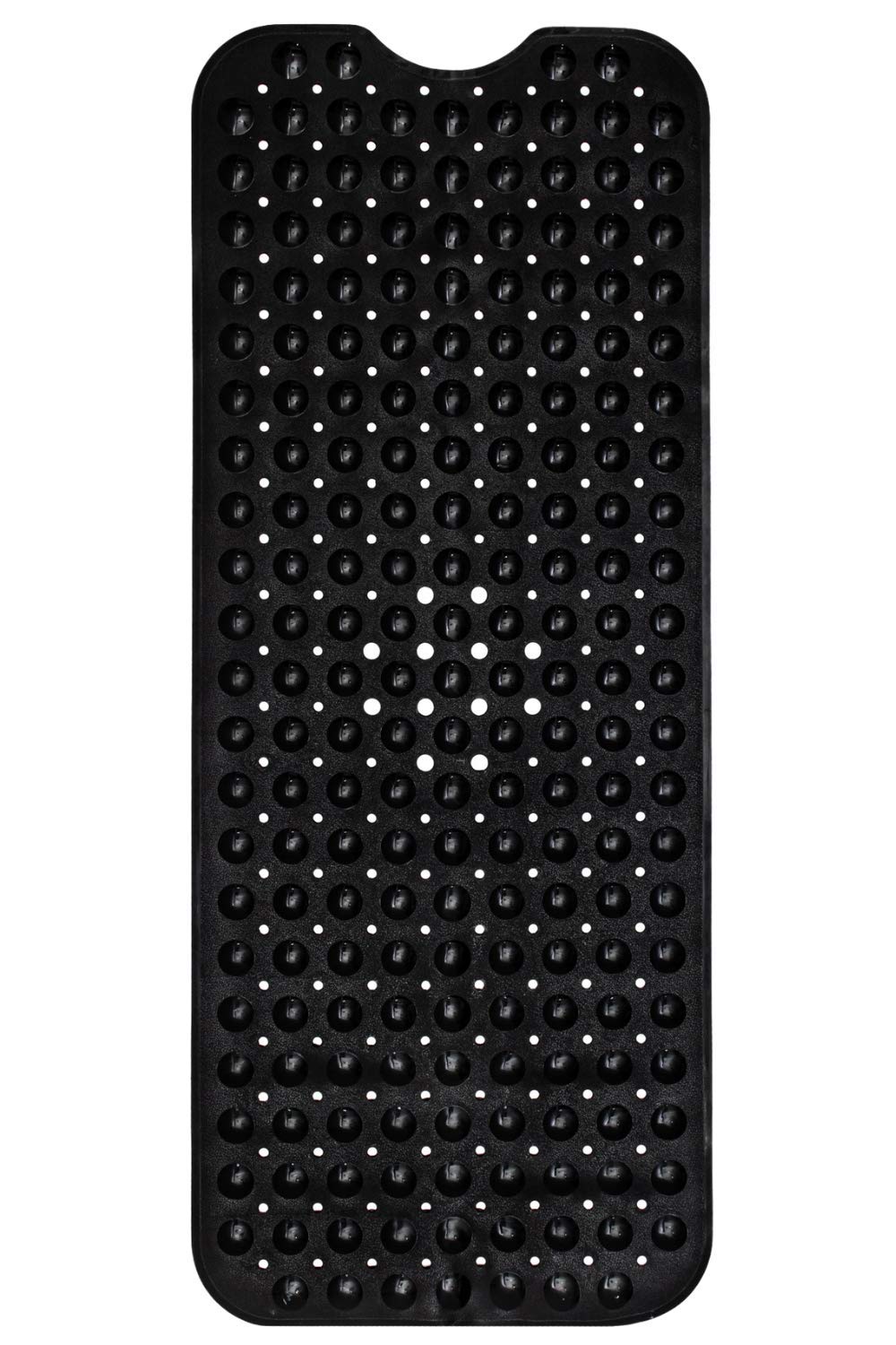 ENKOSI Bath Mat – 40 x 16 Inch Extra Long Non Slip Bathtub Mat – Anti Slip Black Shower Mat with Suction Cups – Bathroom Mat for Tub and Smooth Shower Floors (Black 40x16)
