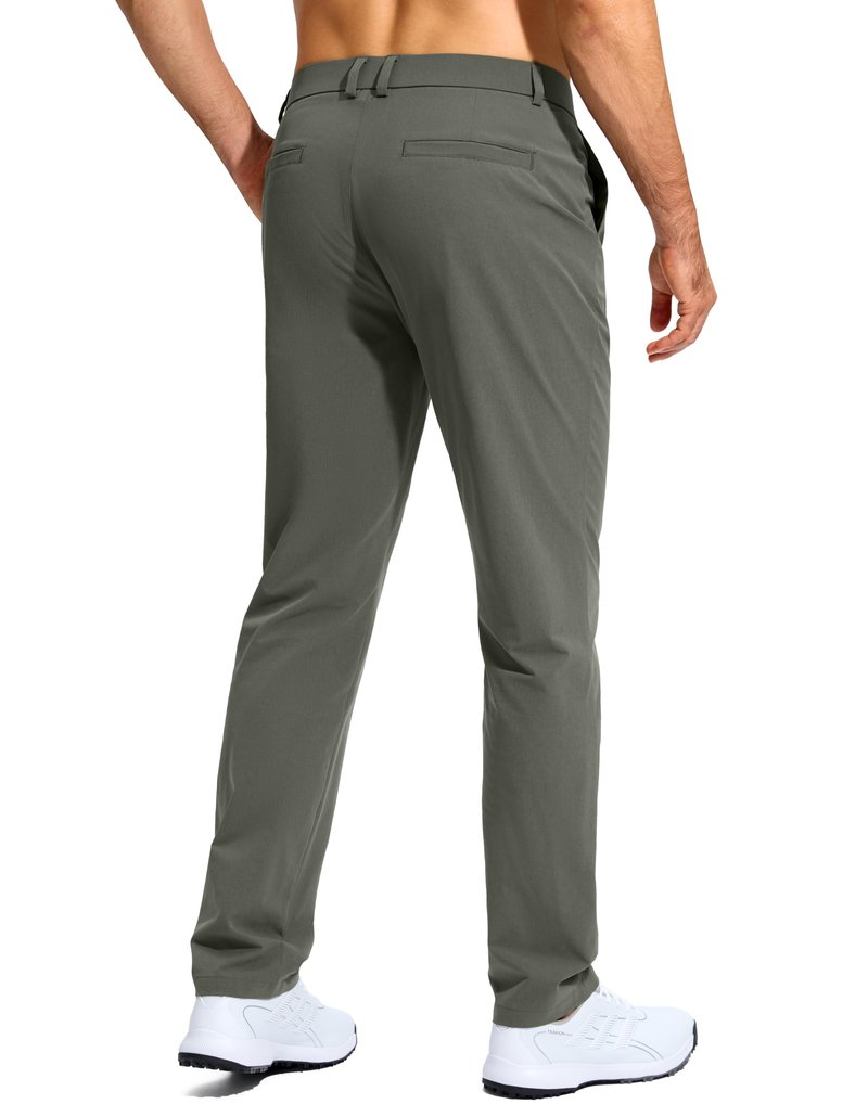 G Gradual Mens Golf Pants Stretch Dress Casual Pants 30"/32"/34" Lightweight Work Travel Slacks for Men with 4 Pockets(Sage,L32.W34)