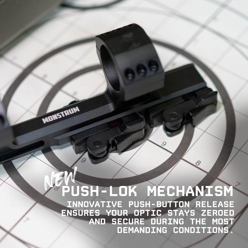 Monstrum Hypergrip Cantilever Scope Mount with Quick Release | 34 mm Diameter