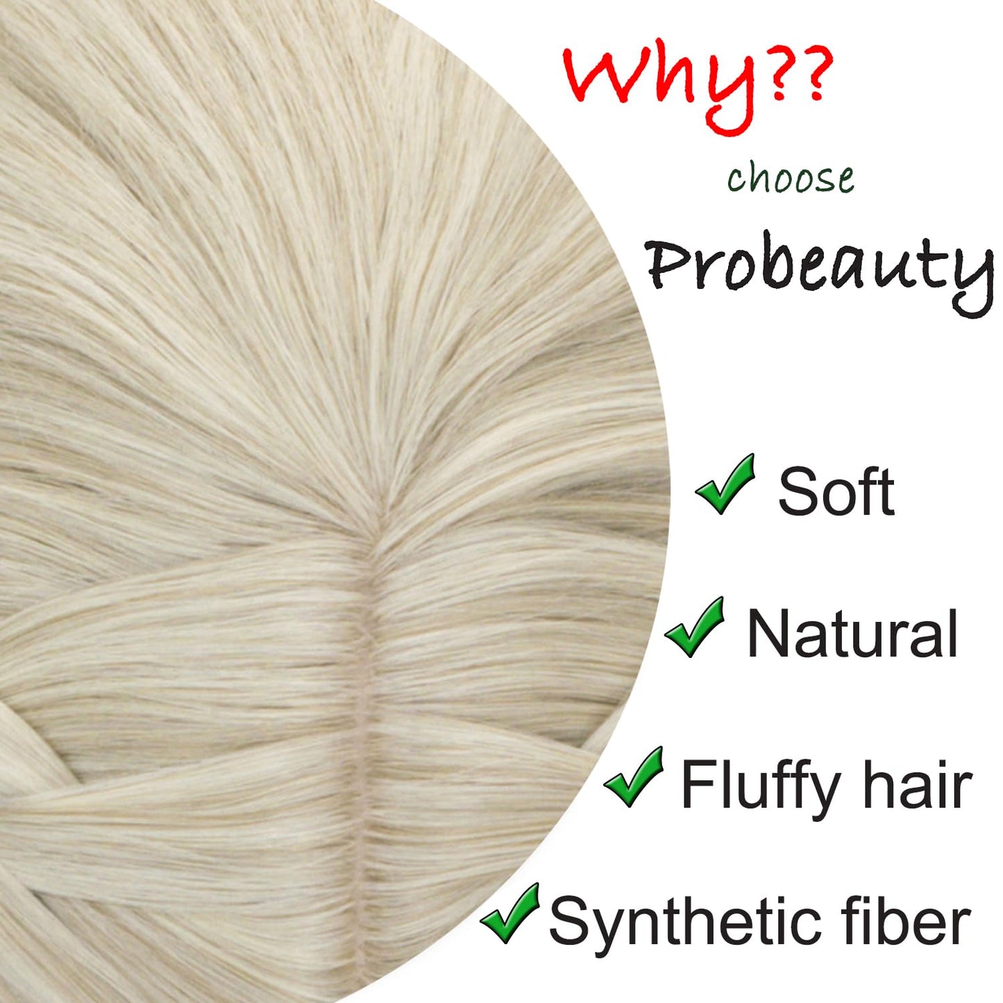 Probeauty Long Blonde Braid Wig Women Halloween Costume Cosplay Wig Cap ( Curly Braid B)