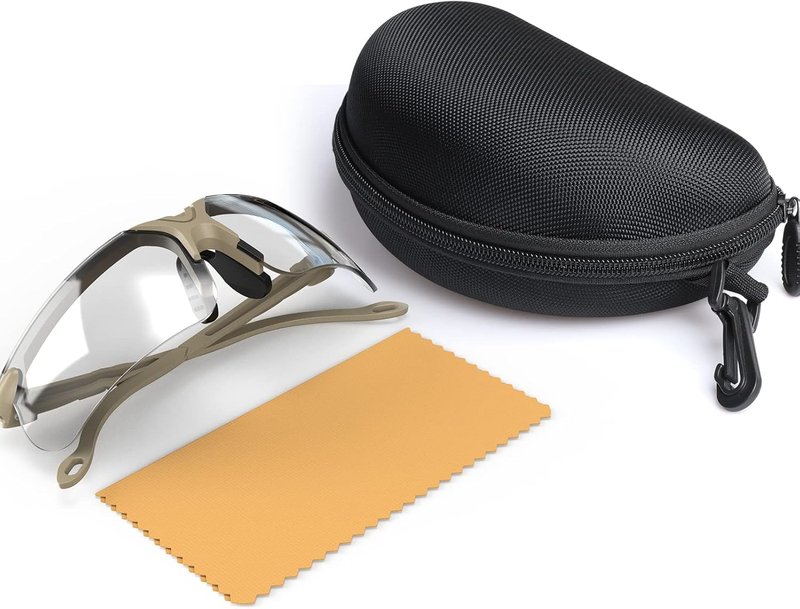 Shooting Glasses - Anti-Fog Safety Glasses for Adults | Includes Case