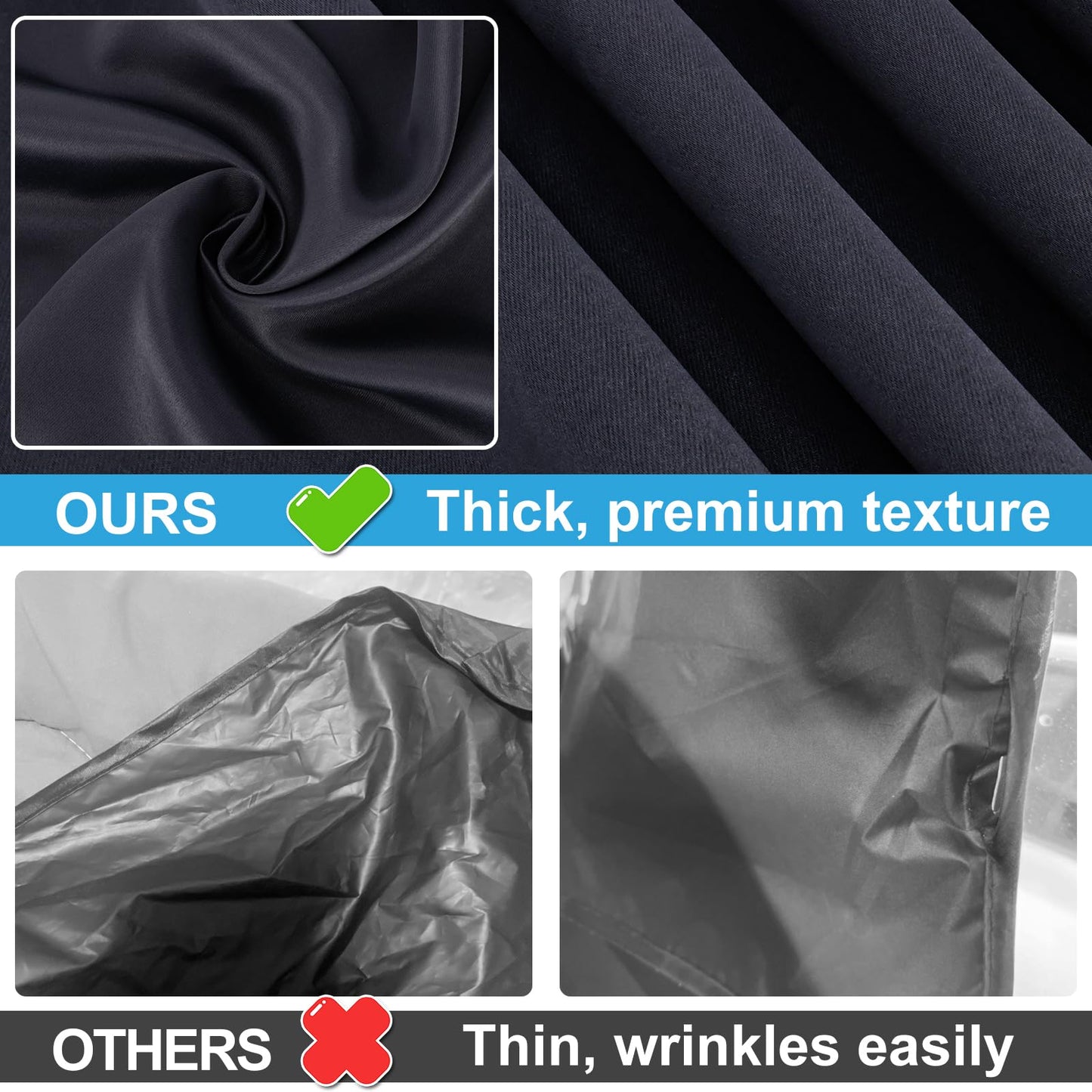 2 Pack Magnetic Car Window Shades for Baby Privacy Curtains with UV Rays Protection Car Sunshades for Blockout, Opaque, Camping, for Children/Kids/Pets/Adults