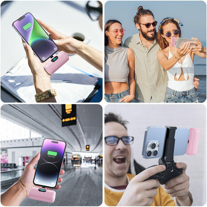 Small Portable Charger for iPhone,Upgraded 5000mAh PD Fast Charging Power Bank,Mini Battery Pack Backup Charger Compatible with iPhone 14/14 Pro Max/13/13 Pro/12 Pro/11/XS/XR/X/8/7/6 etc-Black