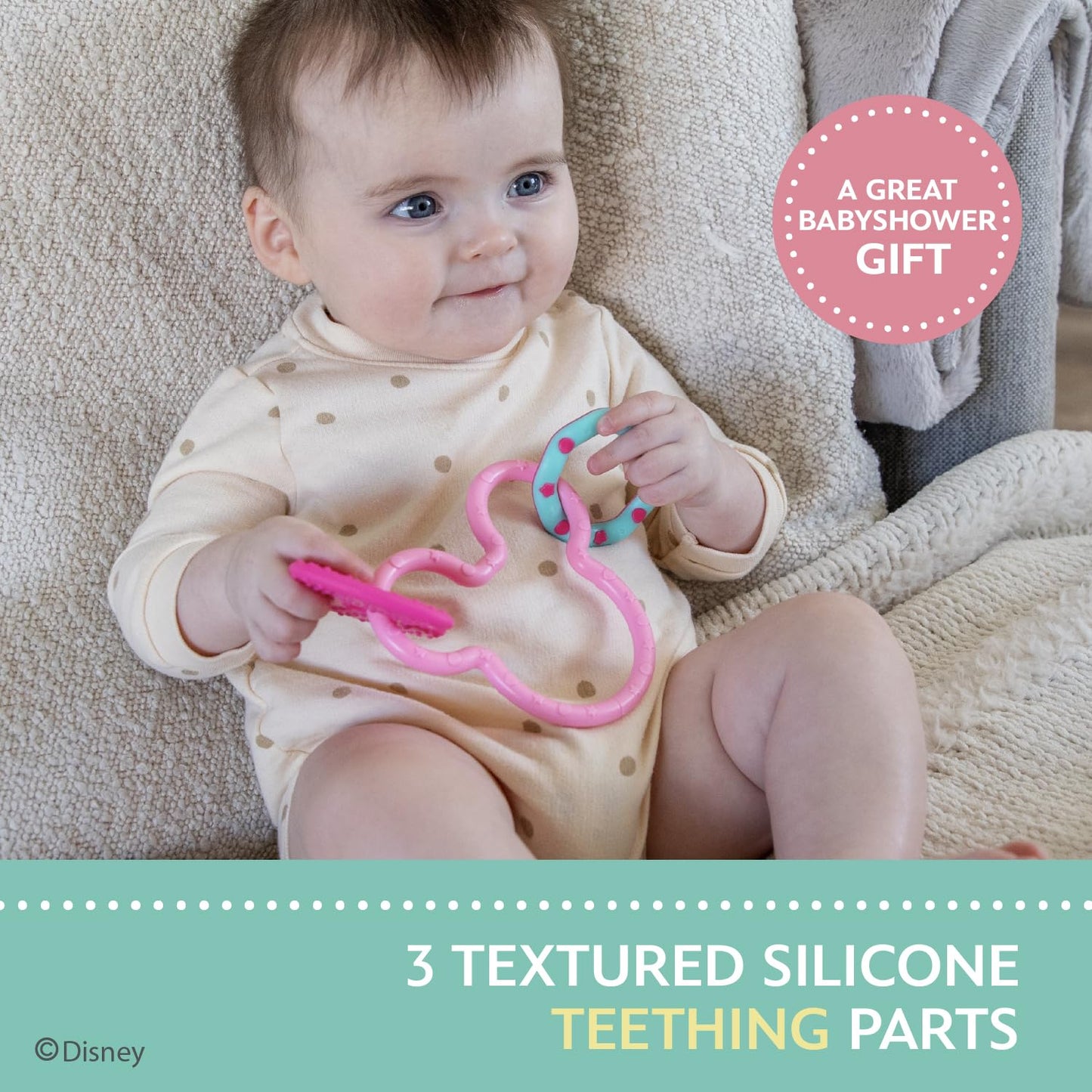 Disney Baby Minnie Mouse Teething Ring Toy (79676)