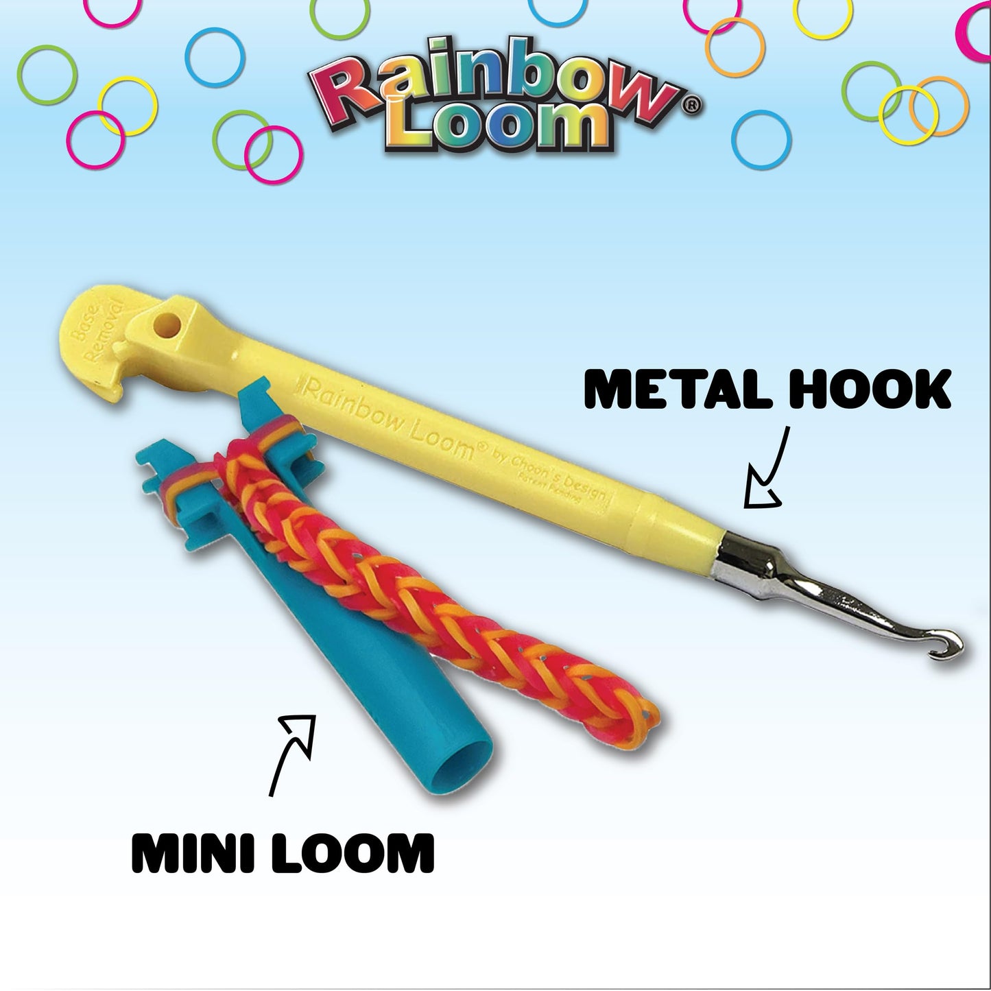 Rainbow Loom Original Loom Band Kit | Rubber Band Bracelet Kit with Loom Band Board, Loom Band Tool, and Elastic Bands Childrens Jewellery Making Kits Make Great Gifts for Kids Age 7+