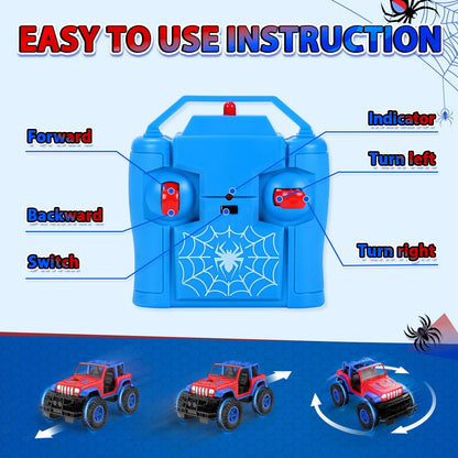 NQD Spider Remote Control Car for Kids, RC Car for Boys, 2.4Ghz Off Road RC Trucks, All Terrain SUV Jeep Toy for Birthday for Kids 3-8 Years Old