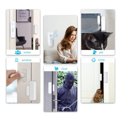 Door Chime, Door Sensor Chime for Door Opens – Door Ringer with 500ft Operating Range 52 Chime Adjustable Volume Mute Mode LED Indicators –Entry Alert Chime for Business/Home/Office