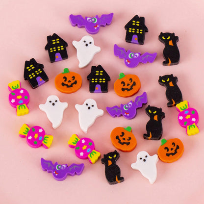 300 Pieces Halloween Mini Erasers, Assortment Novelty Pencil Erasers Bulk for Students Home School Work Classroom Rewards Prizes Gift