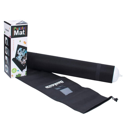 Becko US Puzzle Roll Jigsaw Storage Felt Mat, Jigroll Up To 1,500 Pieces, Material for Jigsaw Puzzle Player, Exquisite Present Box With Drawstring Storage Bag