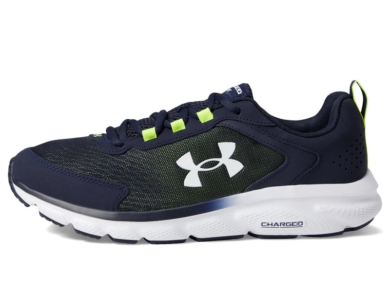 Under Armour Men's Charged Assert 9, (404) Midnight Navy/Yellow Ray/White, 15
